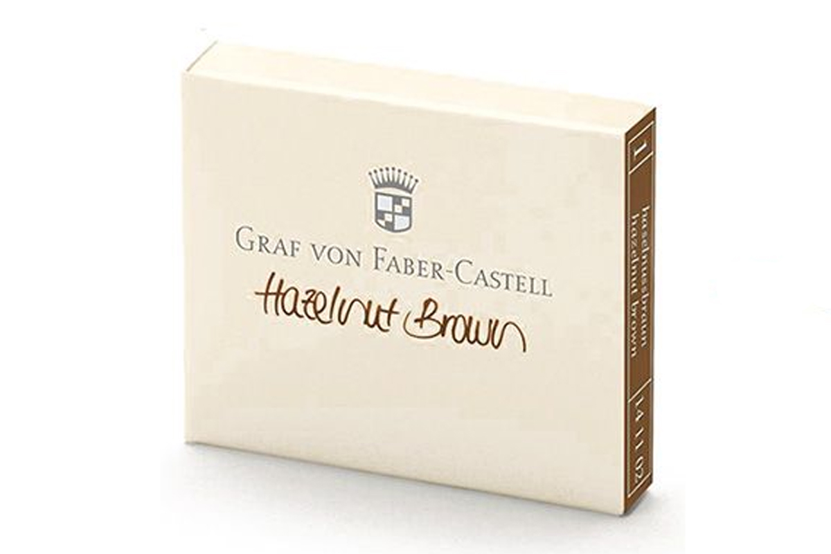 Graf von Faber-Castell Inktpatronen Hazelnut Brown 6x